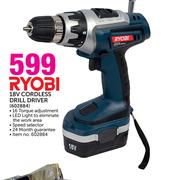 Ryobi 18V Cordless Drill Driver 602884