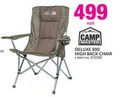 Camp Master Deluxe 300 High Back Chair-Each