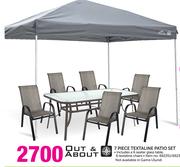 Out & About 7-Piece Textaline Patio Set