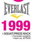 Everlast Squat/Press Rack