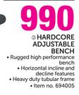 Everlast Hardcore Adjustable Bench