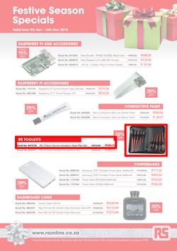 RS Components : Festive Season Specials (9 Nov - 18 Dec 2015), page 1