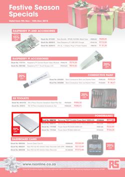 RS Components : Festive Season Specials (9 Nov - 18 Dec 2015), page 1