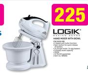 Logik Hand Mixer With Bowl YW 0102A RB