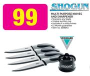 Shogun Multi Purpose Knives And Sharpener