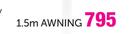 Awning 1.5m