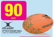 Gilbert Attack Rugby Ball-Each