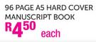 Game 96 Page A5 Hard Cover Manuscript Book-Each