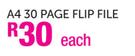 Flip File A4 30 Page-Each