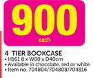4 Tier Bookcase-Each