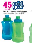 Cool Gear 2 Pack Tear Drop Water Bottles-Per Set