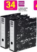 Simple Choice 2 Pack Lever Arch Files-Per Pack