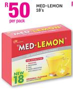 Med-Lemon-18's Per Pack