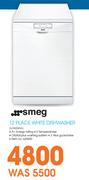 Smeg 12 Place White Dishwasher LVS65WSA