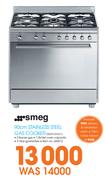 Smeg 90cm Stainless Steel Gas Cooker SSA91GGX1