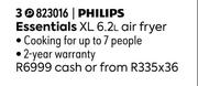 Philips Essentials XL 6.2L Air Fryer 823016