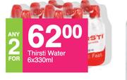 Thristi Water-For Any 2 x 6 x 330ml
