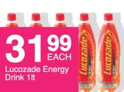 Lucozade Energy Drink-1Ltr Each