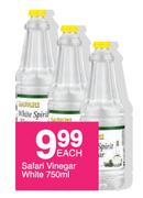 Safari Vinegar (White)-750ml Each