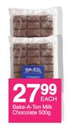 Bake A Ton Milk Chocolate-500g Each