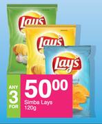 Simba Lays-For Any 3 x 120g