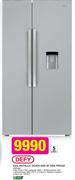 Defy 621Ltr Metallic Silver Side by Side Fridge DFF416