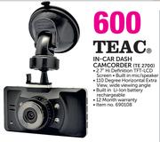 Teac In-Car Dash Camcorder TE2700