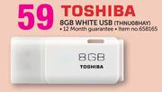 Toshiba 8GB White USB THNU08HAY