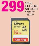 SanDisk 16GB Extreme SD Card