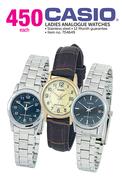 Casio Ladies Analogue Watches-Each