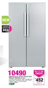 Defy 698Ltr Metallic Silver Side by Side Fridge/Freezer DFF419