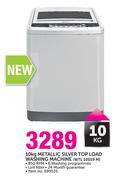 Defy 10kg Metallic Silver Top Load Washing Machine WTL 10019 M
