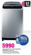 Samsung 13kg Silver Top Load Washing Machine WA13J5730SS