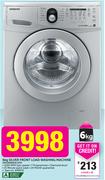 Samsung 6kg Silver Front Load Washing Machine WF1600W5S XFA