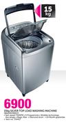 Samsung 15kg Silver Top Load Washing Machine WA15J5730SS F