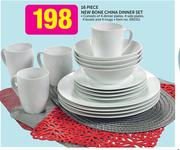 New Bone China 16-Piece Dinner Set