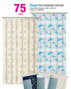 Dejay PVC Shower Curtain-140x200cm Each