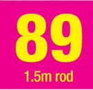 25mm Aluminium Curtain Rods(Black) 1.5m Rod