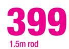 28MM Steel Curtain Rod Value Pack 1.5m Rod