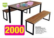 Wildon 3 Piece Dining Set