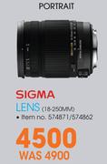 Portrait Sigma Lens 18-250mm