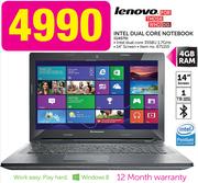 Lenovo Intel Dual Core Notebook G4070