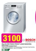 Bosch 6kg Silver Finish Front Load Washing Machine WAB2026SZA