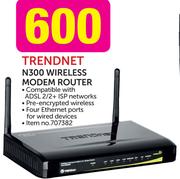 Trendnet N300 Wireless Modem Router