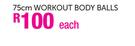 Trojan 75cm Workout Body Balls-Each