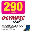 Olympic Vision Soccer Boot 7-11-Per Pair