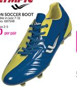Olympic Vision Soccer Boot Youth Size 2-5-Per Pair