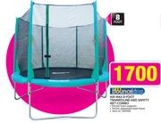 BounceKing Air Max 8 Foot Trampoline and Safety Net Combo
