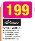 Homestead 5Ltr Silk Walls-Each