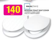 Mainstays Wooden Toilet Seat Cover-Each